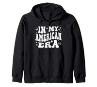 In My American Era - Funny US Citizen, United States Pride Felpa con Cappuccio