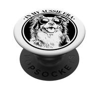 In My Aussie Era Blue Merle Australian Shepherd Lover PopSockets PopGrip Adesivo