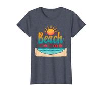 in My Beach: Vacanze estive in Paradiso Tropicale Maglietta, Donna, Pervinca, XS
