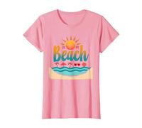 in My Beach: Vacanze estive in Paradiso Tropicale Maglietta, Donna, Rosa, XL
