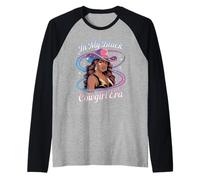 in My Black Cowgirl Era Glam Western Afro Style Donne Uomini Maglia con Maniche Raglan