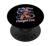 In My Black Cowgirl Era Glam Western Afro Style Donne Uomini PopSockets PopGrip Adesivo