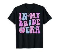 in My Bride Era Groovy Bride Squad Discoteca Addio al Nubilato Maglietta