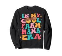 In My Cool Farm Mama Era Groovy Mothers Day Donne Mamma Vita Felpa