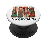 In My Cowgirl Era Country Music Cowboy Boot Western Rodeo PopSockets PopGrip Adesivo