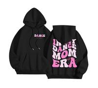 In My Dance Mom Era Felpe con cappuccio da donna comode a maniche lunghe girocollo felpe con cappuccio Y2K grafica gotica alla moda con cappuccio maglioni casual pullover essenziale Workou morbido