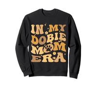 In My Dobie Mom Era Groovy Doberman Pinscher, proprietario di cani Felpa