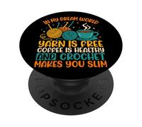 In My Dream World - Gomitolo di filato per uncinetto PopSockets PopGrip Adesivo