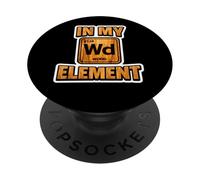 In My Element - Tavola periodica da falegname PopSockets PopGrip Adesivo