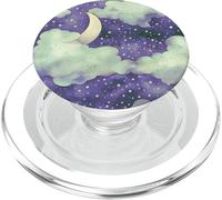 In My Fantasy Era Witchy Green Sage Purple Moon Phases Stars PopSockets PopGrip per MagSafe