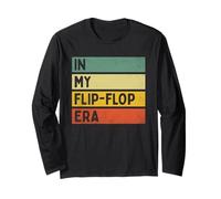 In My Flip-Flop Era Vacanze Estive Spiaggia Tropicale Vi Maglia a Manica