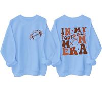 In My Football Mom Era Felpa, In My Mom Era Shirt, Football Moms Camicie per donna uomo, blu cielo, L