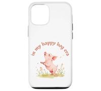 In My Happy Hog Era - Simpatico maialino Positivity Farm Life Design Custodia per iPhone 12/12 Pro