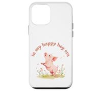 In My Happy Hog Era - Simpatico maialino Positivity Farm Life Design Custodia per iPhone 12 mini