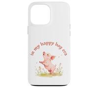 In My Happy Hog Era - Simpatico maialino Positivity Farm Life Design Custodia per iPhone 13 Pro Max