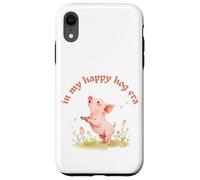 In My Happy Hog Era - Simpatico maialino Positivity Farm Life Design Custodia per iPhone XR