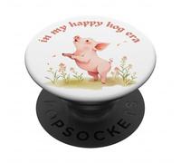 In My Happy Hog Era - Simpatico maialino Positivity Farm Life Design PopSockets PopGrip Adesivo