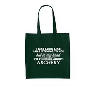 In My Head Archery - Borsa In Tela - Amore Per Il Tiro Con L'Arco Sport