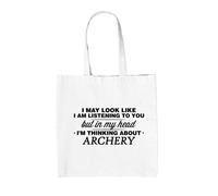 In My Head Archery - Borsa In Tela - Amore Per Il Tiro Con L'Arco Sport