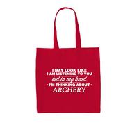 In My Head Archery - Borsa In Tela - Amore Per Il Tiro Con L'Arco Sport