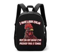 In My Head I've Pecked You 3 Times Casual Daypack Funny Daily Zaini da viaggio Borsa a tracolla per donne e uomini