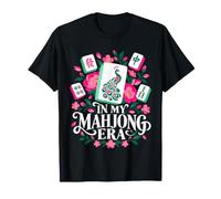 in My Mahjong Era Pavone Piastrelle Floreali Maglietta