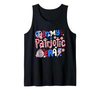 In My Patriotic Era American Retro Groovy 4 luglio Donne Canotta