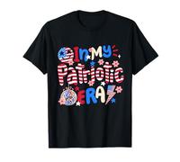 In My Patriotic Era American Retro Groovy 4 luglio Donne Maglietta