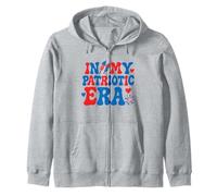 In My Patriotic Era Cool Vintage Style 4 luglio dicendo Felpa con Cappuccio