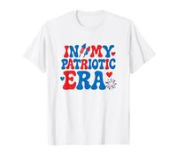 In My Patriotic Era Cool Vintage Style 4 luglio dicendo Maglietta
