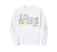 in My Second Grade Era Retro Groovy Back to School Insegnanti Felpa