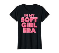 in My Soft Girl Era Bold Pink Tipografia Grafica Maglietta