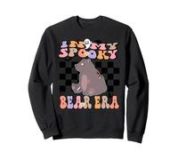 in My Spooky Bear Era Groovy Halloween Animals Costume Felpa