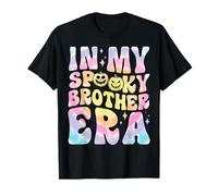 in My Spooky Brother Era Groovy Halloween Bro Tie Dye Divertente Maglietta