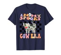 in My Spooky Cow Era Groovy Halloween Animals Costume Maglietta