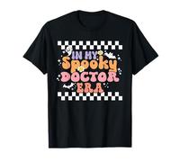 in My Spooky Doctor Era Retro Groovy Halloween Costume Maglietta
