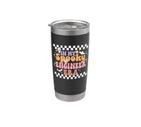 In My Spooky Engineer Era Retro Groovy Halloween Costume Bicchiere termico in acciaio inox doppia parete