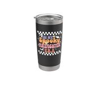 In My Spooky Firefighter Era Retro Groovy Halloween Costume Bicchiere termico in acciaio inox doppia parete