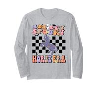 in My Spooky Horse Era Groovy Halloween Animals Costume Maglia a Manica