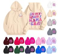 In My Spooky Mama Era Felpe di Halloween Donne Carino Fantasma Felpe Con Cappuccio Plus Size Costumi di Halloween Pullover Manica Lunga Pullover Ragazze Ragazze Top Con Tasche, Verde, XL