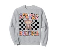 in My Spooky Monkey Era Groovy Halloween Animals Costume Felpa