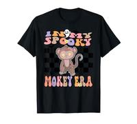 in My Spooky Monkey Era Groovy Halloween Animals Costume Maglietta