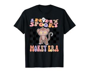 in My Spooky Monkey Era Groovy Halloween Animals Costume Maglietta