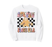 in My Spooky Sloth Era Groovy Halloween Animals Costume Felpa