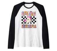in My Spooky Unicorn Era Groovy Halloween Animals Costume Maglia con Maniche Raglan