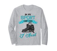 In My Sport I Don't Excel I Axel Pattinaggio di Figura Divertente Maglia a Manica