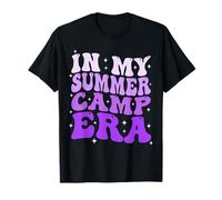 In My Summer Camp Era Groovy Divertente Campeggio Camper Vacanza Maglietta