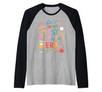 in My Test Day Era Motivazione Studenti Insegnanti Esame Maglia con Maniche Raglan