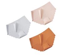 in naturale 3PCS Slip morbidi senza tracce in seta