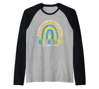 in October We Wear Blue Yellow Down Syndrome Awareness Maglia con Maniche Raglan
